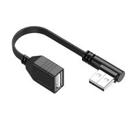 Zqxnt Cable de extensión USB 2.0 de 90 grados para cámara web, teléfono, teclado, impresora, USB macho a hembra