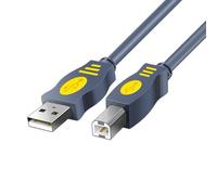 Zqxnt Cable de impresora USB 2.0 a tipo B, transferencia de datos de alta velocidad con núcleos de ferrita integrados para reducción de interferencias, cable de transferencia de datos de velocidad