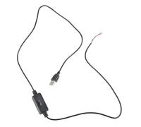 Zqxnt Cable regulador de velocidad de ventilador de 108 cm y 5 V con detalle de conmutación USB a cable desnudo de 2 pines para refrigeración de computadora y uso industrial, cable de control de