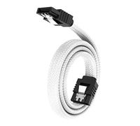 Zqxnt Cable SATAIII de nailon trenzado de 50 cm, conectores de clip de bloqueo seguro para componentes de PC Sataiii
