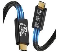 Zqxnt Cable USB tipo C rápido de 80 Gbps con suministro de energía de 240 W y herramienta de edición de video USB C de 16 K