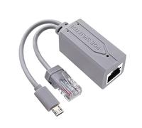 Zqxnt Conversor divisor USB de fiabilidad para transferencia de energía sin problemas de 48 V a 5 V en dispositivos habilitados por USB, divisor PoE activo de 10/100 Mbps