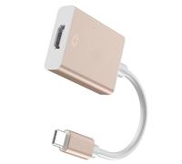 Zqxnt Convertidores USB C a Hdtv 3840 x 2160 30 Hz, carcasa de aleación de aluminio, no requiere software para juegos de streaming, trabajo, 3840 x 2160, tipo C a Hdmis