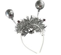 Zqxnt Diadema de oropel de Año Nuevo, estrella brillante, accesorio de oropel para fiesta de Navidad, diadema de regalo