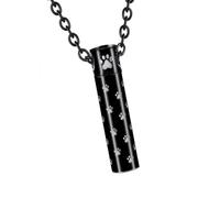 Zqxnt Elegante collar de acero inoxidable para guardar cenizas, collares conmemorativos para cenizas para mascotas o miembros de la familia