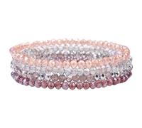 Zqxnt Elegante cuerda elástica de perlas con capas multicolores, accesorio de moda ajustable para uso diario casual, diseños únicos