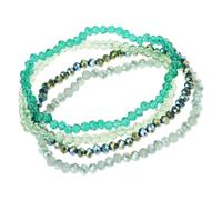 Zqxnt Elegante cuerda elástica de perlas con capas multicolores, accesorio de moda ajustable para uso diario casual, diseños únicos