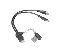 Zqxnt Global - Cable de carga de 5 V con 4 acoplamientos USB CREATE Tiny Type Create Link para dispositivos móviles, tabletas, muñecas, luces LED, suministro eléctrico C a cable pequeño