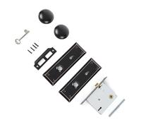 Zqxnt Juego de mortaja resistente con elegantes diseños de pomos para un fácil reemplazo en puerta interior de 35 45 mm de grosor, rango de repuesto de puerta