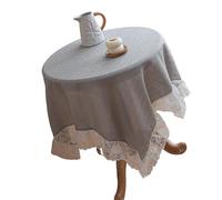 Zqxnt Mantel de mesa transpirable con diseño floral, lavable a máquina, tela de poliéster resistente para uso en interiores y exteriores, caminos de mesa de encaje