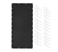 Zqxnt Protector térmico ignífugo para parrillas de barbacoa, color negro, protectores de pared para estufa, protectores de pared de madera