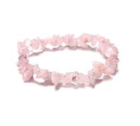 Zqxnt Pulsera decorativa para mujer, cuentas de grava natural, joyería para yoga, oración, chakras naturales, grava de cristal