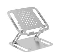 Zqxnt Soporte ajustable para laptop, de aleación de aluminio, soporte enfriador para computadora de oficina, tableta de escritorio, color plateado y negro