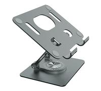 Zqxnt Soporte plegable para laptop, giratorio, soporte de refrigeración antideslizante para teléfono, almohadilla plegable de aluminio, enfriador plegable para almohadillas, tabletas, cuaderno