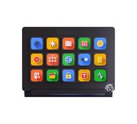 Zqxnt Teclados inteligentes de control de transmisión AI, 15 macros personalizables para creadores de contenido para múltiples aplicaciones PC Stream Controller Deck