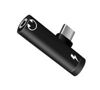 Zqxnt Tipo de doble función Create To 3.5mm Sound Link con puerto de carga, mezcla de aluminio, plan denso, acuerdo global para teléfonos inteligentes, salida y reproducción, dispositivo USB