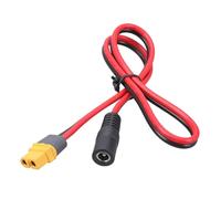 Zqxnt XT60 - Cable adaptador hembra a 5,5 x 2,1 mm/5,5 x 2,5 mm para soldador TS100 FPV Monitor Power Station al aire libre, conector de alimentación