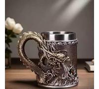 ZQXYXFUS Jarra De Cerveza De Monstruo 3D, Escultura Decorativa De Escritorio, Tazas De Café Novedosas, Celebra Al Rey De Los Monstruos Con El Estilo Y El Encanto De Esta Leyenda De Monstruos(Bronze)