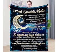 ZQYMM Manta De Franela Suaves Manta Personalizada para Mi Nieta Carta De Abuela Fuzzy Throws Blanket,Manta Sofá De Forro Polar,Mantas De Oficina, Manta Personalizada Regalos