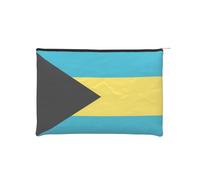 ZQYTGFDC Bandera de Ucrania - Organizador de artículos de tocador pequeño con cremallera para mujer, 8.9 x 6.5 pulgadas, para el día de San Valentín, amigas, novias, Bandera de las Bahamas, One Size
