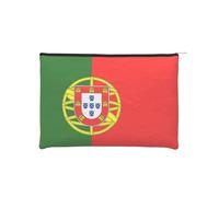 ZQYTGFDC Bandera vietnamita con cremallera para mujer, 8.9 x 6.5 pulgadas, organizador pequeño de artículos de tocador para el día de San Valentín, amigas, novias, Bandera de Portugal, Talla única