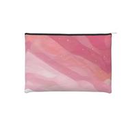 ZQYTGFDC Beach Coconut Sunshine - Organizador de artículos de tocador pequeño con cremallera para mujer, 8.9 x 6.5 pulgadas, para el día de San Valentín, amigas, novias, Estilo degradado rosa, One