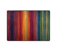 ZQYTGFDC Color Straight Lines - Alfombra grande de felpa de 80 x 58 pulgadas, tapete de franela antideslizante súper suave para dormitorio, sala de estar, guardería, lavable, con respaldo de goma