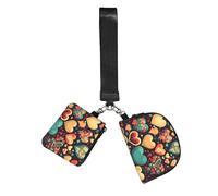 ZQYTGFDC Colorful Hearts - Juego de 2 llaveros de muñeca para mujer, lápiz labial, llaves, gimnasio, viaje diario