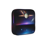 ZQYTGFDC Cosmic Saturn - Bolsa de higiene femenina, capacidad de 6 y 10 almohadillas, organizador pequeño para bolso, maleta, regalo para niñas y mujeres