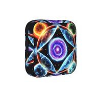 ZQYTGFDC Cosmic Stars - Bolsa de higiene femenina, capacidad de 6 y 10 almohadillas, organizador pequeño para bolso, maleta, regalo para niñas y mujeres