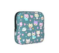 ZQYTGFDC Cute Little Fox - Bolsa de higiene femenina, capacidad de 6 y 10 almohadillas, organizador pequeño para bolso, maleta, regalo para niñas y mujeres