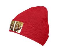 ZQYTGFDC Gorro de ardilla que come nueces para hombres y mujeres, cálido invierno negro, gorro de esquí suave y cálido, unisex, rosso, Talla única