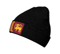 ZQYTGFDC Gorro de esquí unisex con la bandera de Sri Lanka para hombre y mujer, cálido, de invierno, color negro, con puños, suave y cálido, Negro, Talla única