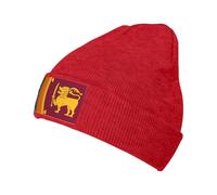 ZQYTGFDC Gorro de esquí unisex con la bandera de Sri Lanka para hombre y mujer, cálido, de invierno, color negro, con puños, suave y cálido, rosso, Talla única