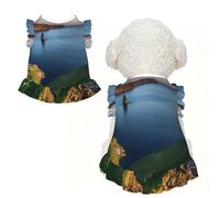 ZQYTGFDC Ireland Outdoors County Clare The Cliffs L - Los vestidos para perros y gatos de tamaño pequeño y mediano son adecuados para paseos, vacaciones, fiestas, color negro