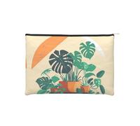 ZQYTGFDC Lotus Flowers waiting to bloom - Organizador de artículos de tocador pequeño con cremallera para mujer, 22 x 16,5 cm, para el día de San Valentín, amigas, novias, Bambú con diseño de tortuga