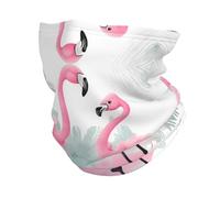 ZQYTGFDC Polaina de invierno con diseño de flamenco rosa para hombres y mujeres, forro polar de esquí, resistente al viento, máscara facial para esquí, senderismo, ciclismo