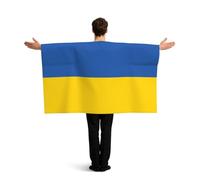ZQYTGFDC Poncho de manga con la bandera de Ucrania para libertad de movimiento, ideal para fiestas de relojes y celebraciones