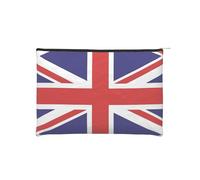 ZQYTGFDC Pretty Little Mushrooms - Organizador de artículos de tocador pequeño con cremallera para mujer, 22,5 x 16,5 cm, para el día de San Valentín, amigas, novias, Bandera del Reino Unido, One Size