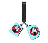 ZQYTGFDC Red Lips with Diamond - Juego de 2 llaveros de muñeca para mujer, lápiz labial, llaves, gimnasio, viaje diario