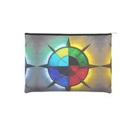 ZQYTGFDC Shine in all directions - Organizador de artículos de tocador pequeño con cremallera para mujer, 8.9 x 6.5 pulgadas, para el día de San Valentín, amiga, novia, Brilla en todas las direcciones