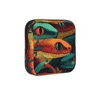 ZQYTGFDC Snakes are Coming Out - Bolsa de higiene femenina, capacidad de 6 y 10 almohadillas, organizador pequeño para bolso, maleta, regalo para niñas y mujeres