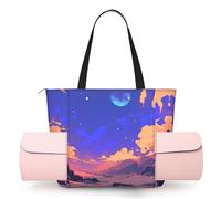 ZQYTGFDC The sea at Sunset - Bolsa de yoga para mujer, para gimnasio, baile, playa, trabajo de momia, bolsillo principal con cremallera, soporte para esterilla de yoga