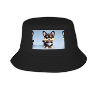 ZQYTGFDC The Silent Monkey - Gorro de pescador para adultos, para exteriores, verano, viajes, senderismo, playa, Card Love Fancy Puppy, talla nica
