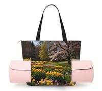 ZQYTGFDC The Vitality of Spring - Bolsa de yoga para mujer, para gimnasio, baile, playa, trabajo de momia, bolsillo principal con cremallera, soporte para esterilla de yoga