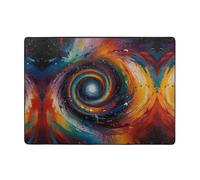 ZQYTGFDC The vortex of art - Alfombra antideslizante grande para sala de estar, dormitorio, comedor, oficina en casa, 80 x 58 pulgadas