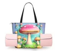ZQYTGFDC Wonderful Little Mushrooms - Bolsa de yoga para mujer, para gimnasio, baile, playa, trabajo de momia, bolsillo principal con cremallera, soporte para esterilla de yoga