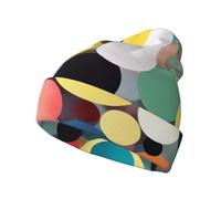 ZQYTGFDC Yellow Roses Starry Night Chemo Hat Headwear Skull Caps Knit Hat Unisex Multifunción Nightcap Skull Cap Skull Cap para mujeres y hombres, Pintura abstracta de círculos, Talla única