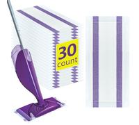 ZQZiQi Wetjet - Recambios de almohadillas para trapeador Swiffer WetJet, limpiador de suelos de madera dura, repuesto de almohadilla desechable resistente, limpieza de suelos multisuperficie