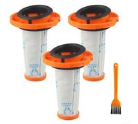 ZR009014 Filtro HEPA de repuesto para aspiradora Rowenta-X-Force Flex 13.60、12.60、14.80、16.60, 1 cepillo de limpieza, 3 filtros, filtro de aspiradora lavable